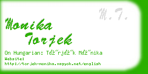 monika torjek business card